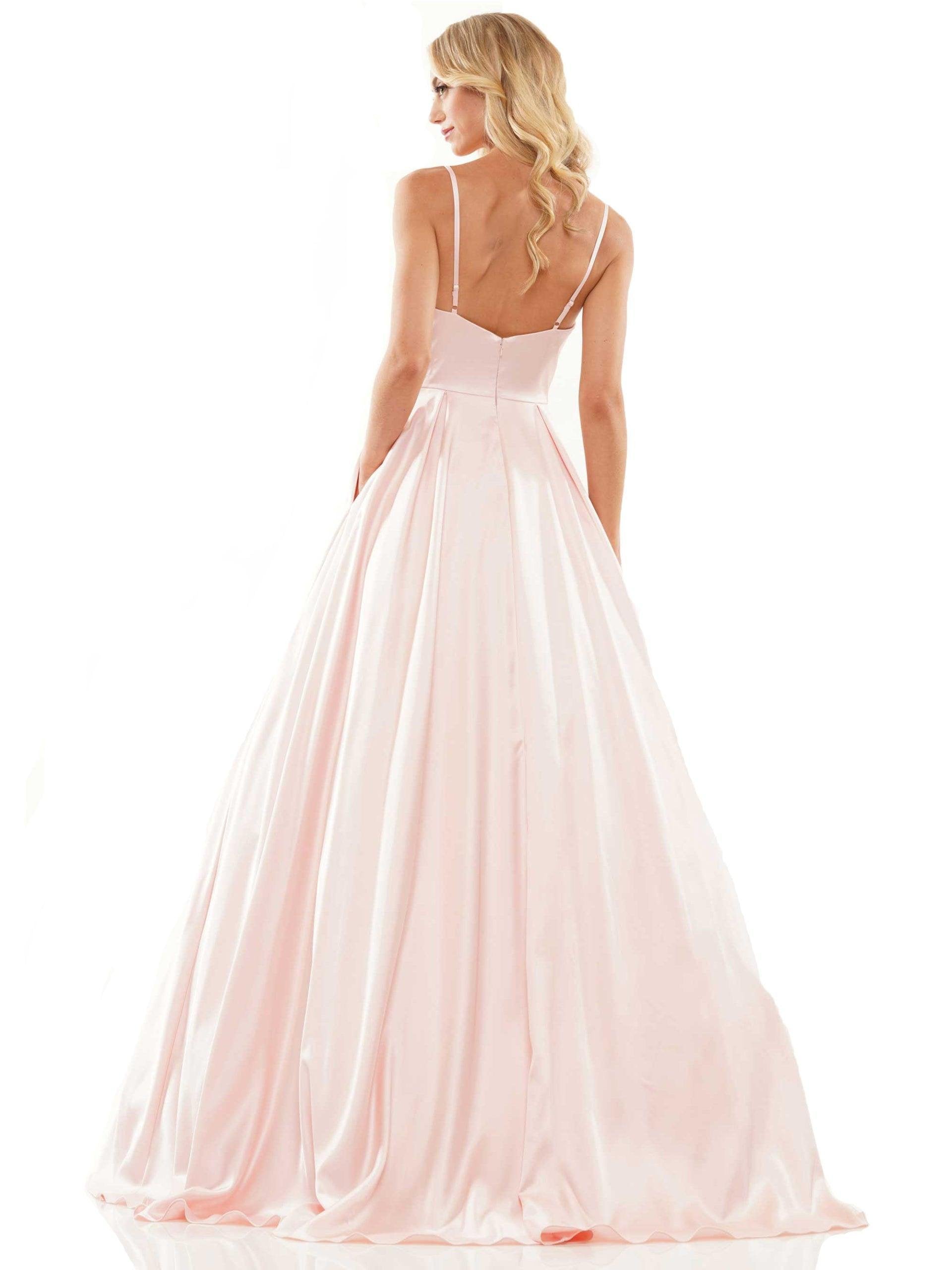 Colors Long Spaghetti Strap Evening Dress G1088 - The Dress Outlet