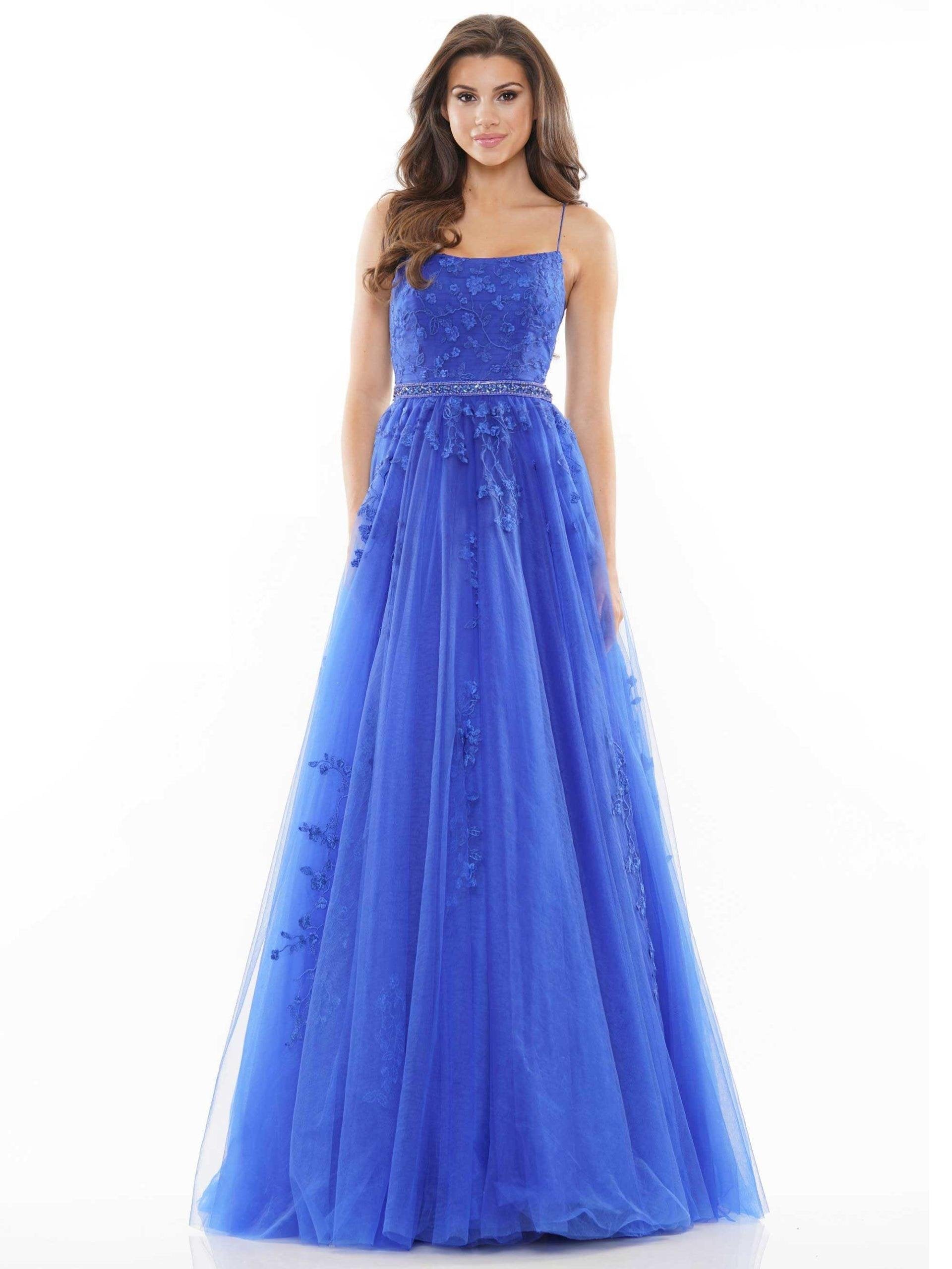 Colors Long Spaghetti Strap Formal Prom Dress 2532 - The Dress Outlet