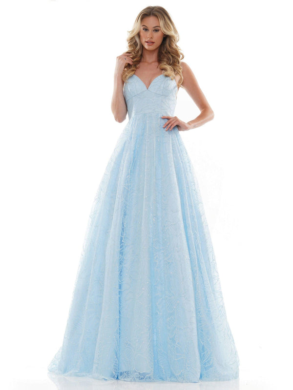Colors 2687 Colors Long Spaghetti Strap Prom Ball Gown