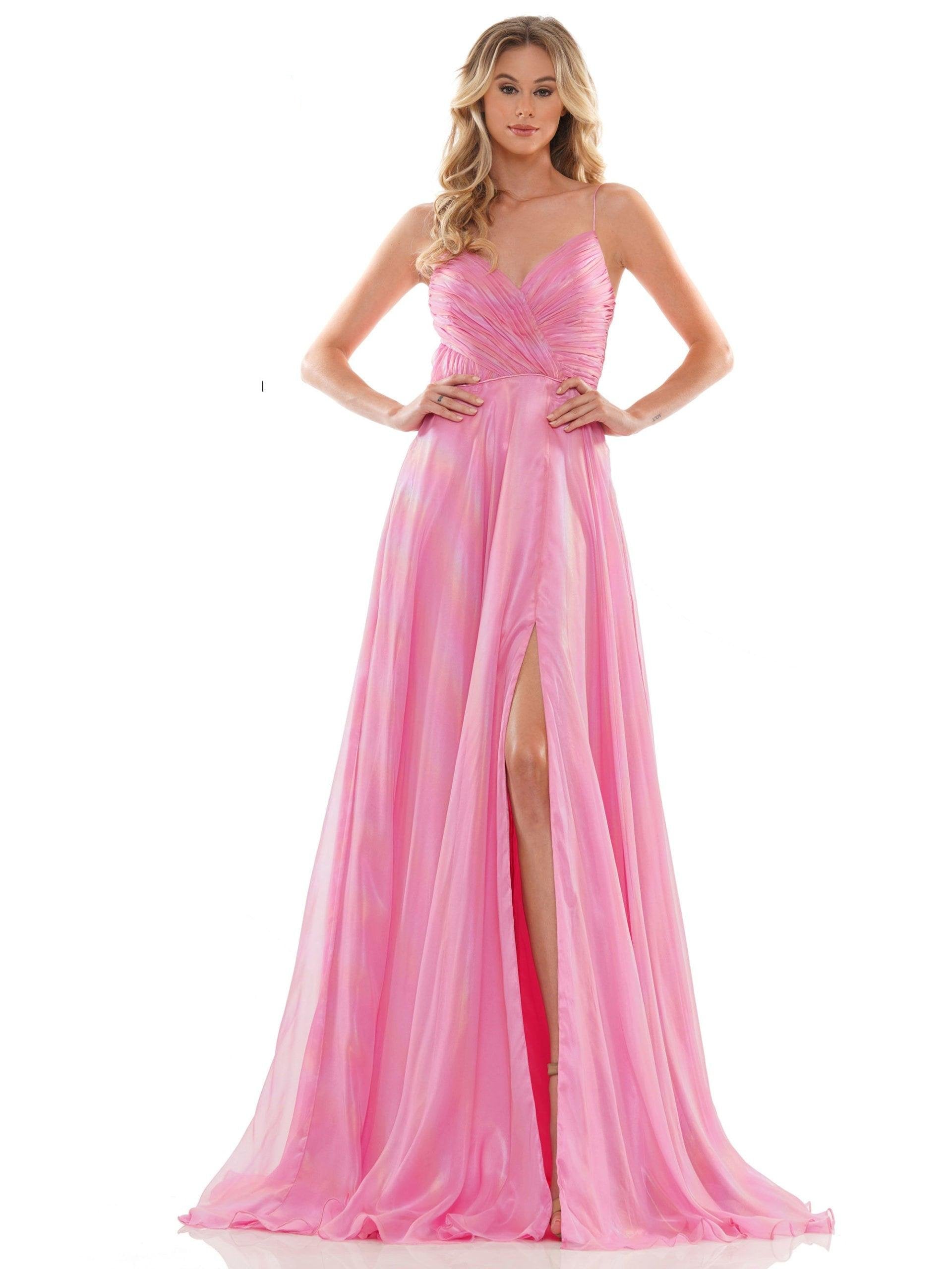 Colors Long Spaghetti Strap Sexy Prom Dress 2765 - The Dress Outlet