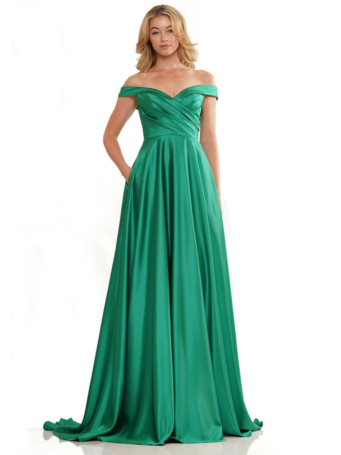 Colors Off Shoulder Long Prom Dress G1099 - The Dress Outlet