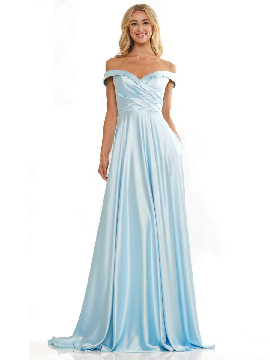 Colors Off Shoulder Long Prom Dress G1099 - The Dress Outlet