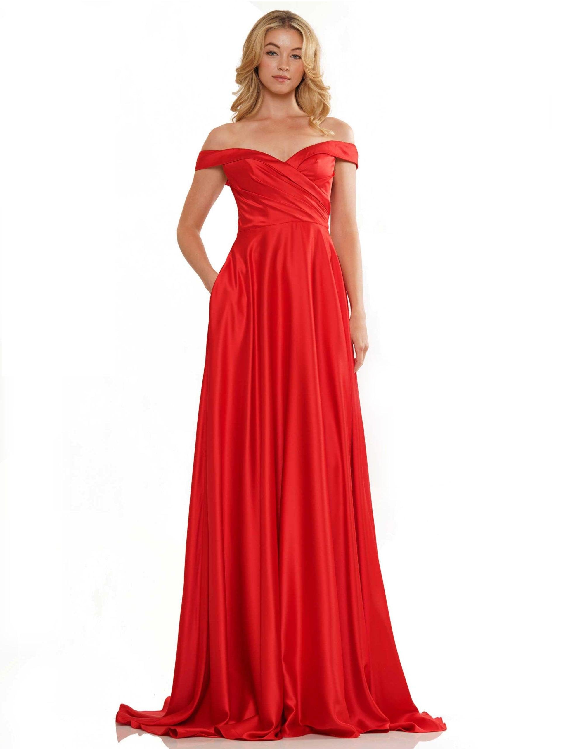 Colors Off Shoulder Long Prom Dress G1099 - The Dress Outlet