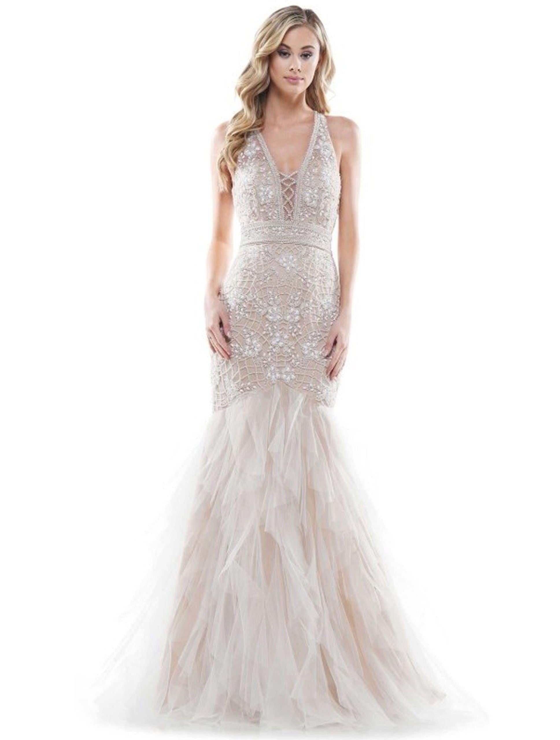 Colors Prom Long Formal Beaded Dress 2758 - The Dress Outlet