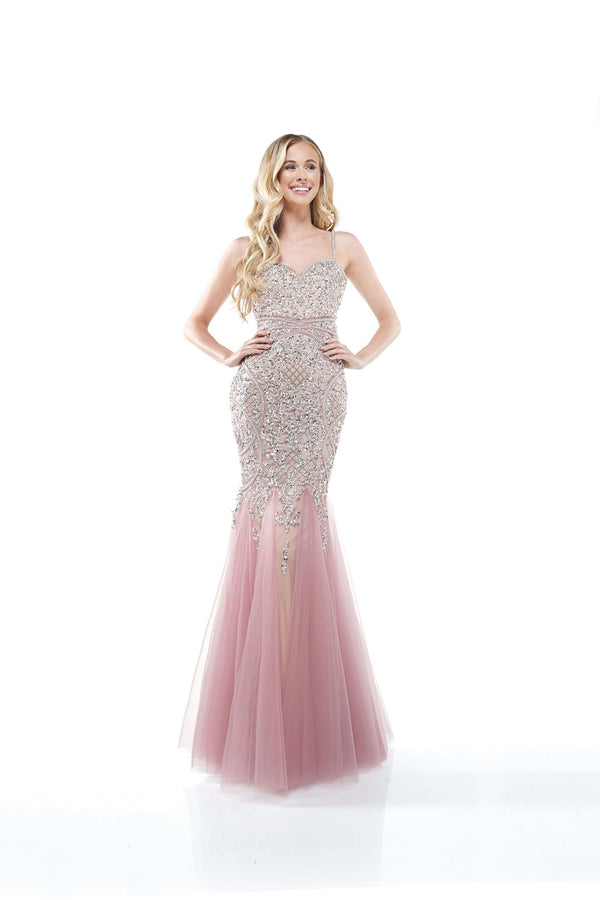 Colors 2230 Colors Prom Long Formal Beaded Mermaid Dress
