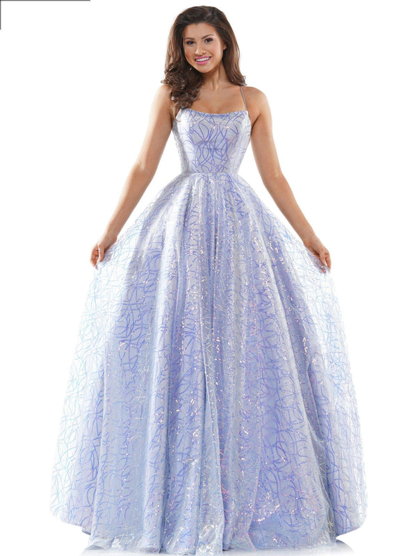 Colors 2437 Colors Prom Long Formal Glitter Ball Gown