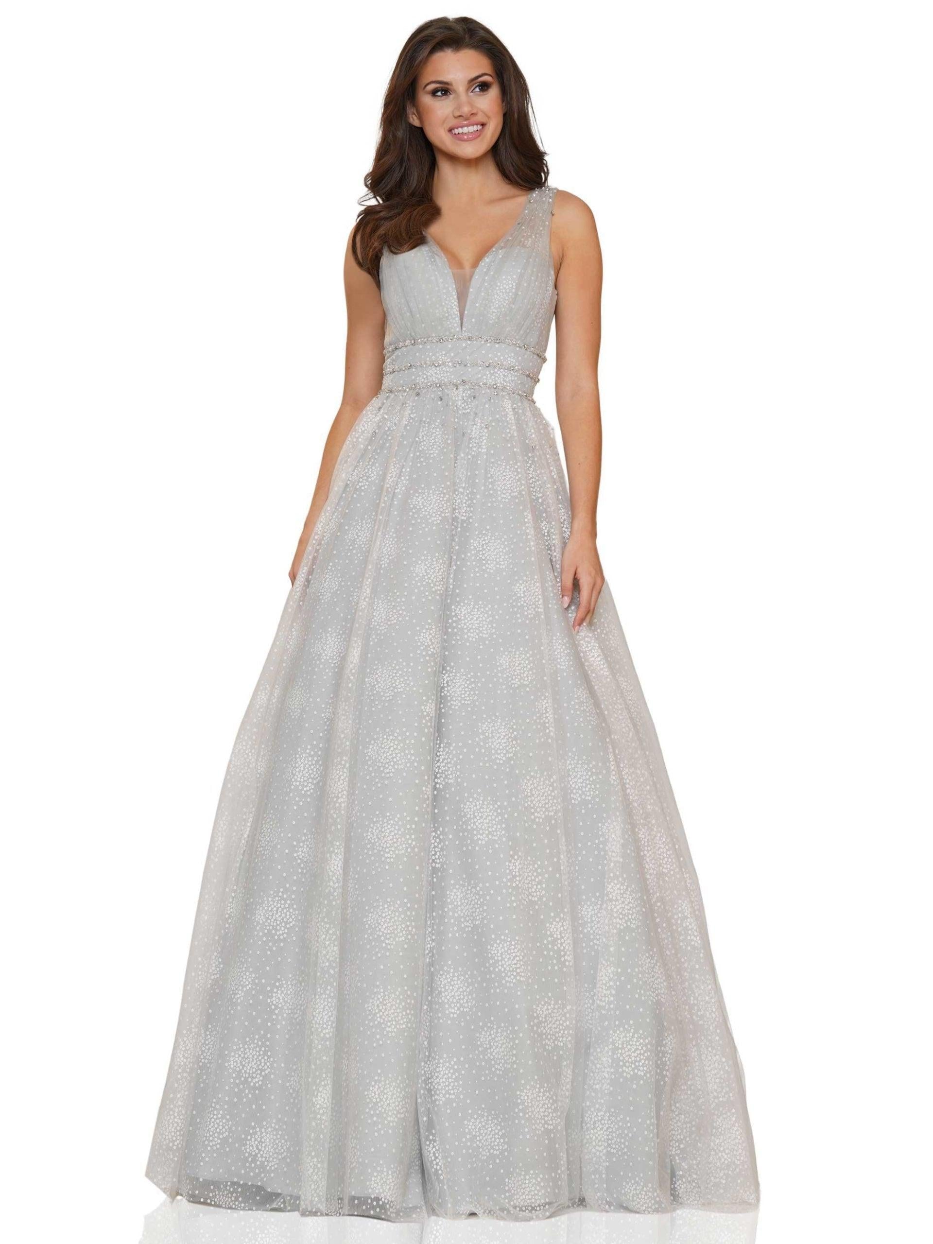 Colors Prom Long Sleeveless Beaded Ball Gown 2736 - The Dress Outlet