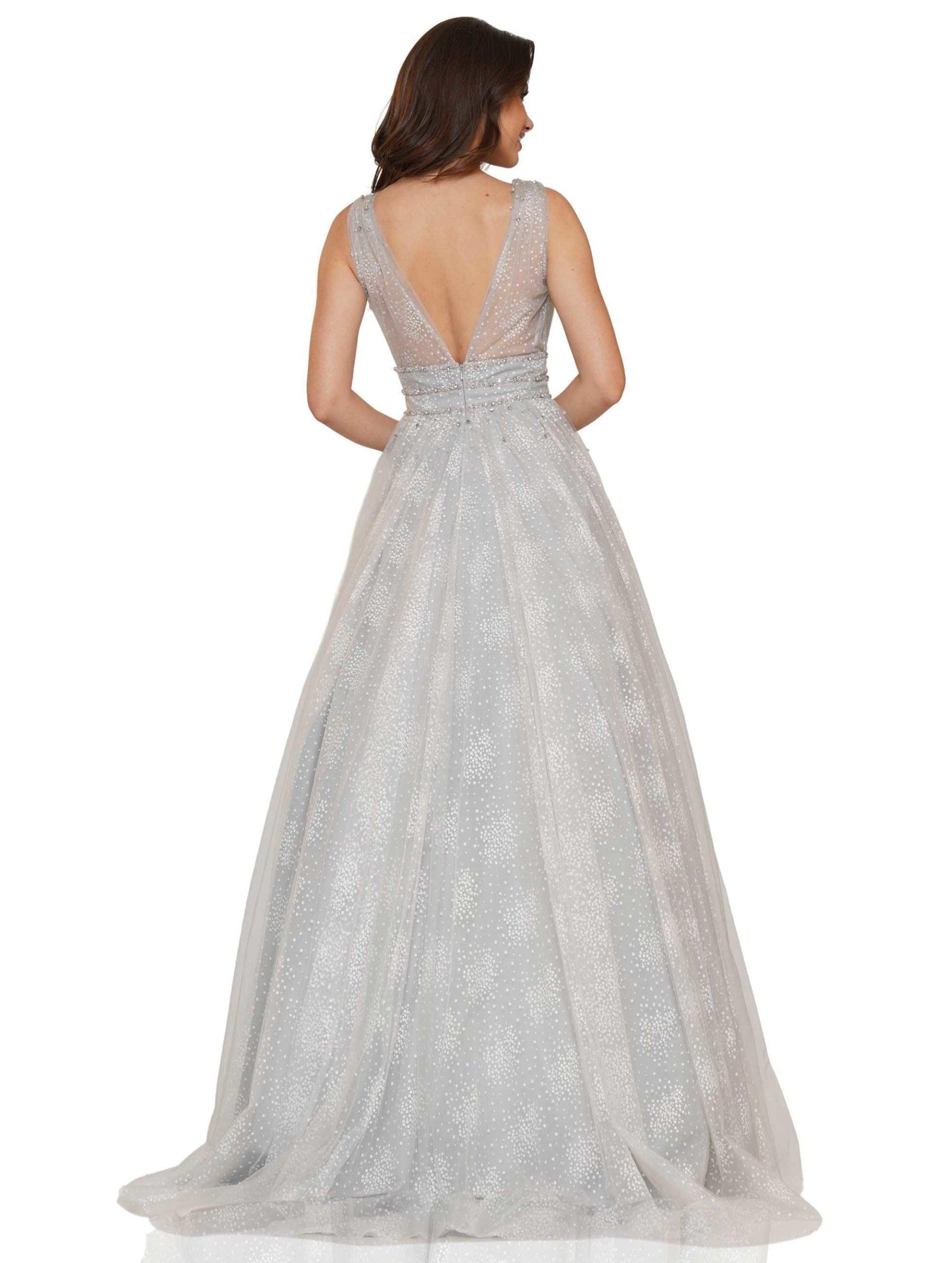 Colors Prom Long Sleeveless Beaded Ball Gown 2736 - The Dress Outlet