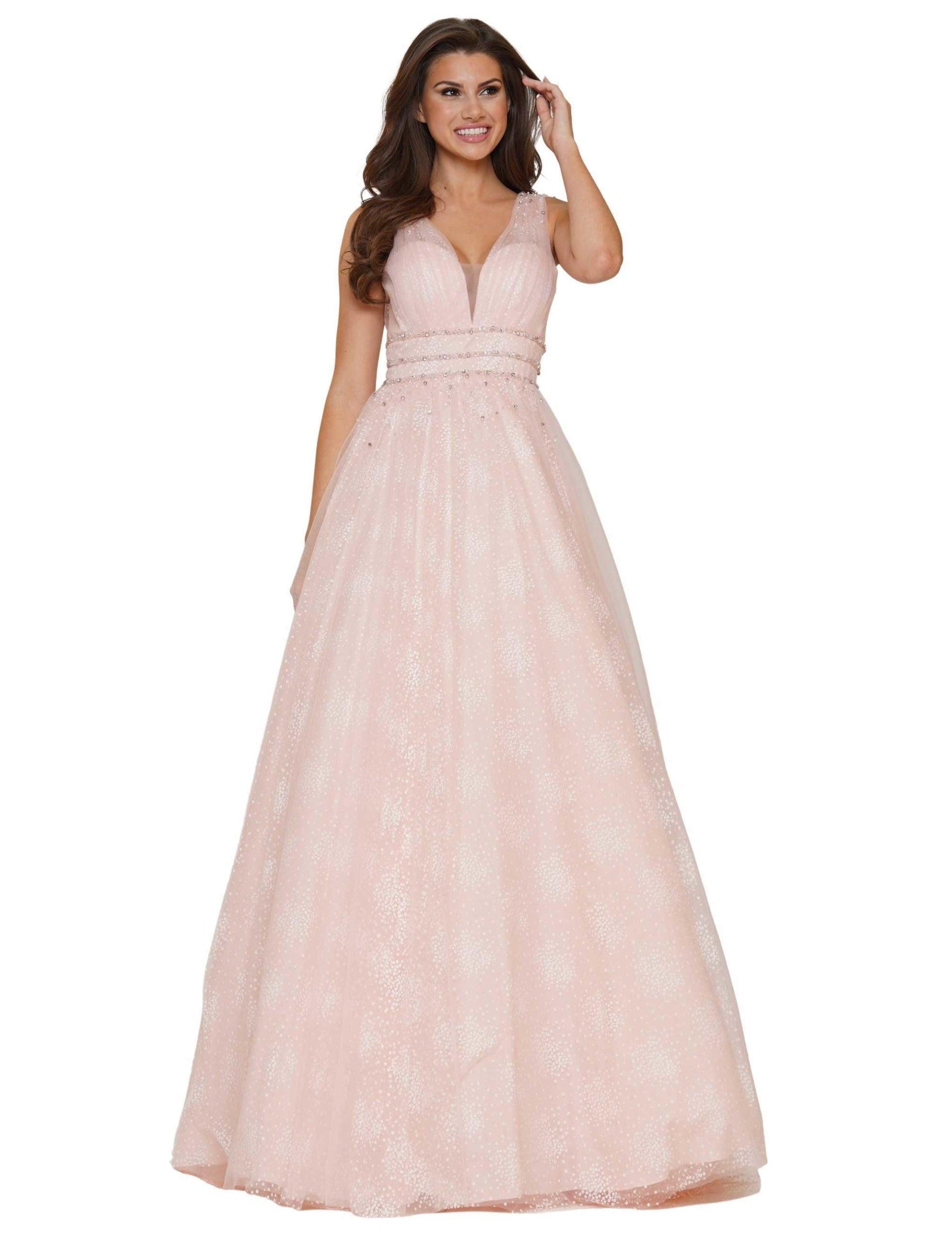 Colors Prom Long Sleeveless Beaded Ball Gown 2736 - The Dress Outlet