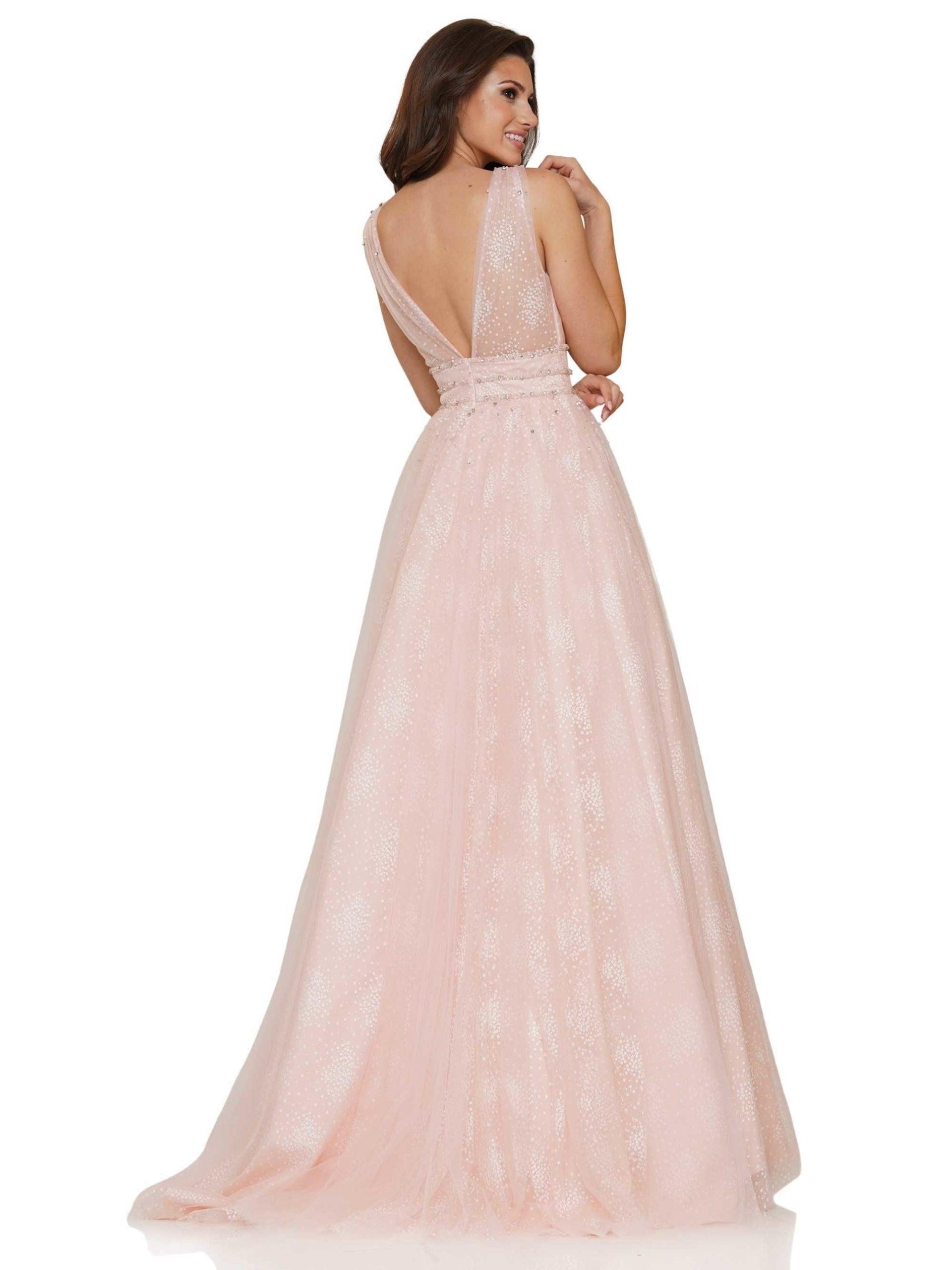 Colors Prom Long Sleeveless Beaded Ball Gown 2736 - The Dress Outlet
