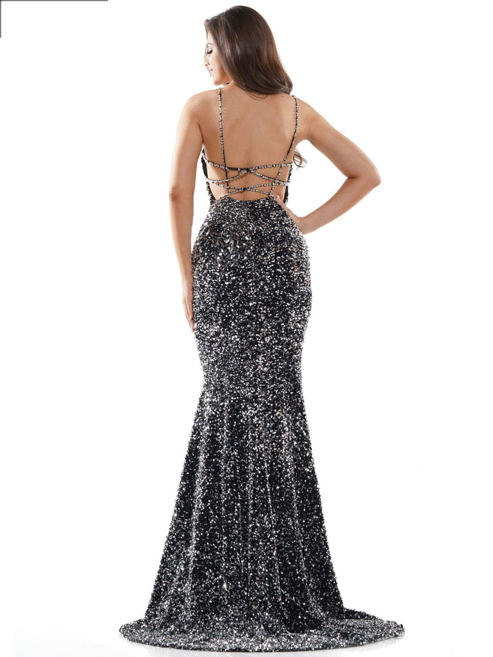 Colors Prom Long Spaghetti Strap Formal Dress 2459 - The Dress Outlet