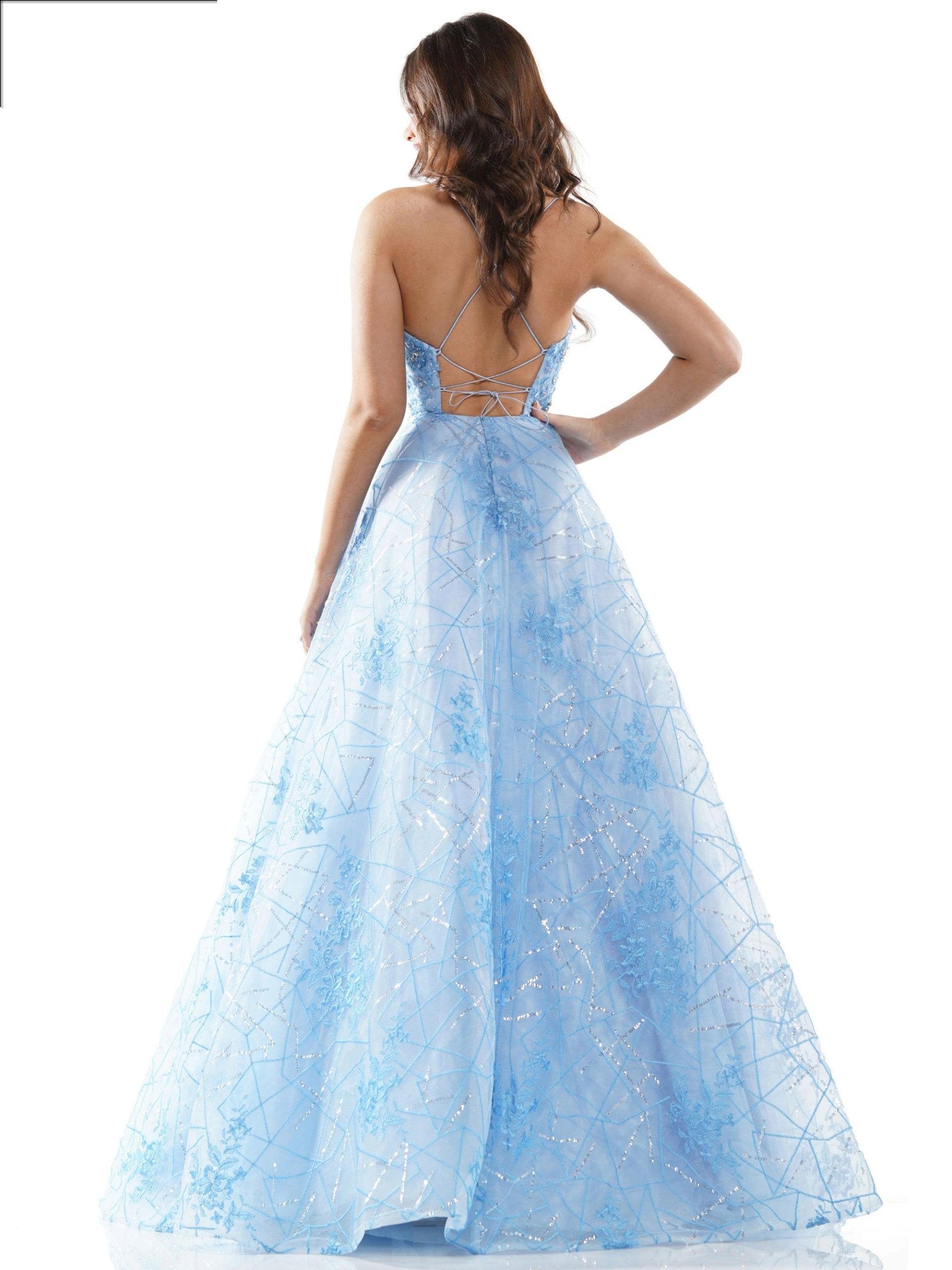Colors Prom Long Spaghetti Strap Formal Dress 2539 - The Dress Outlet