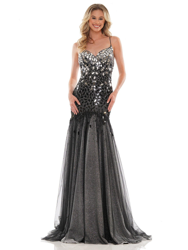 Colors 2768 Colors Prom Long Spaghetti Strap Formal Dress