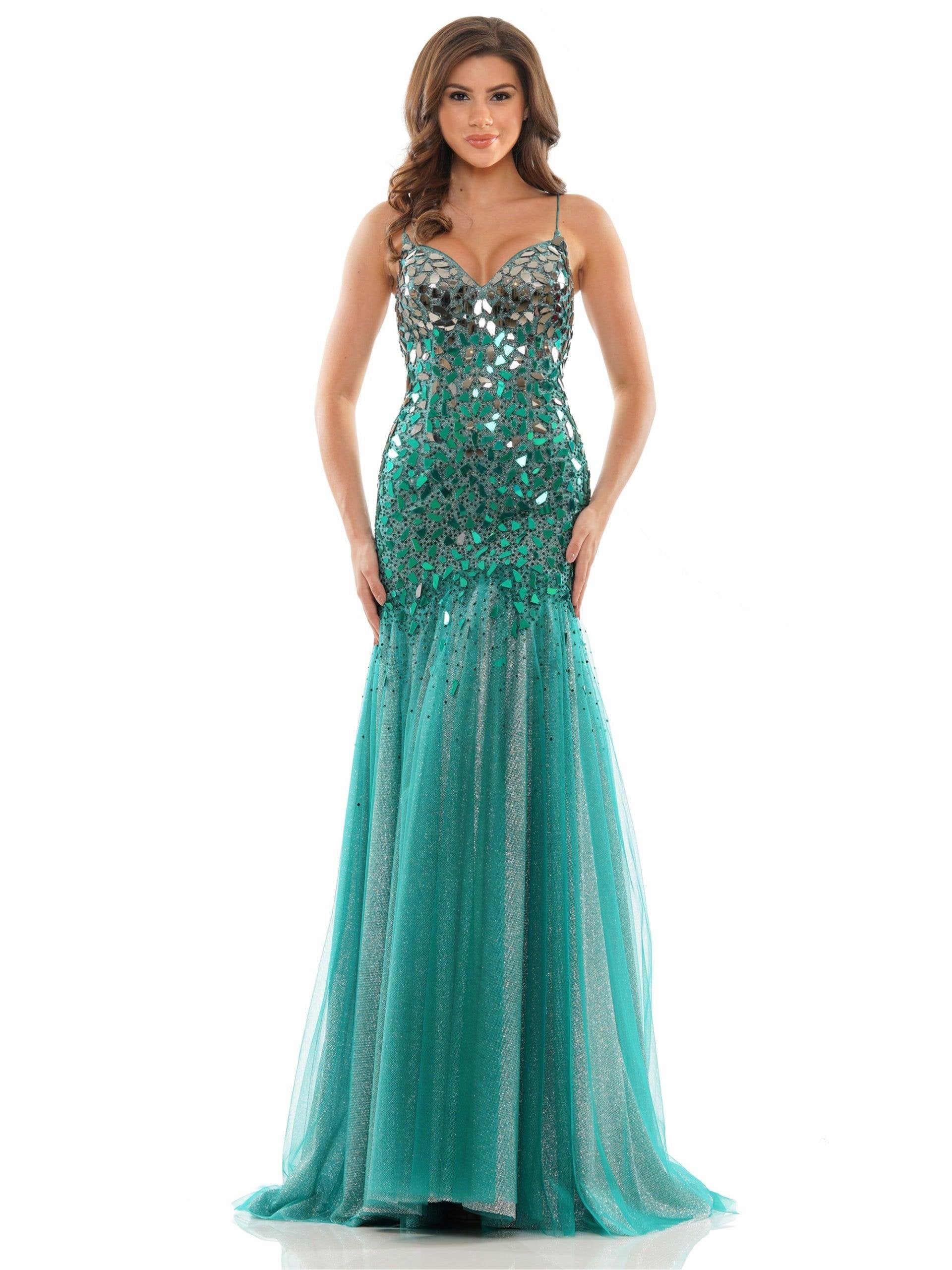 Colors Prom Long Spaghetti Strap Formal Dress 2768 - The Dress Outlet