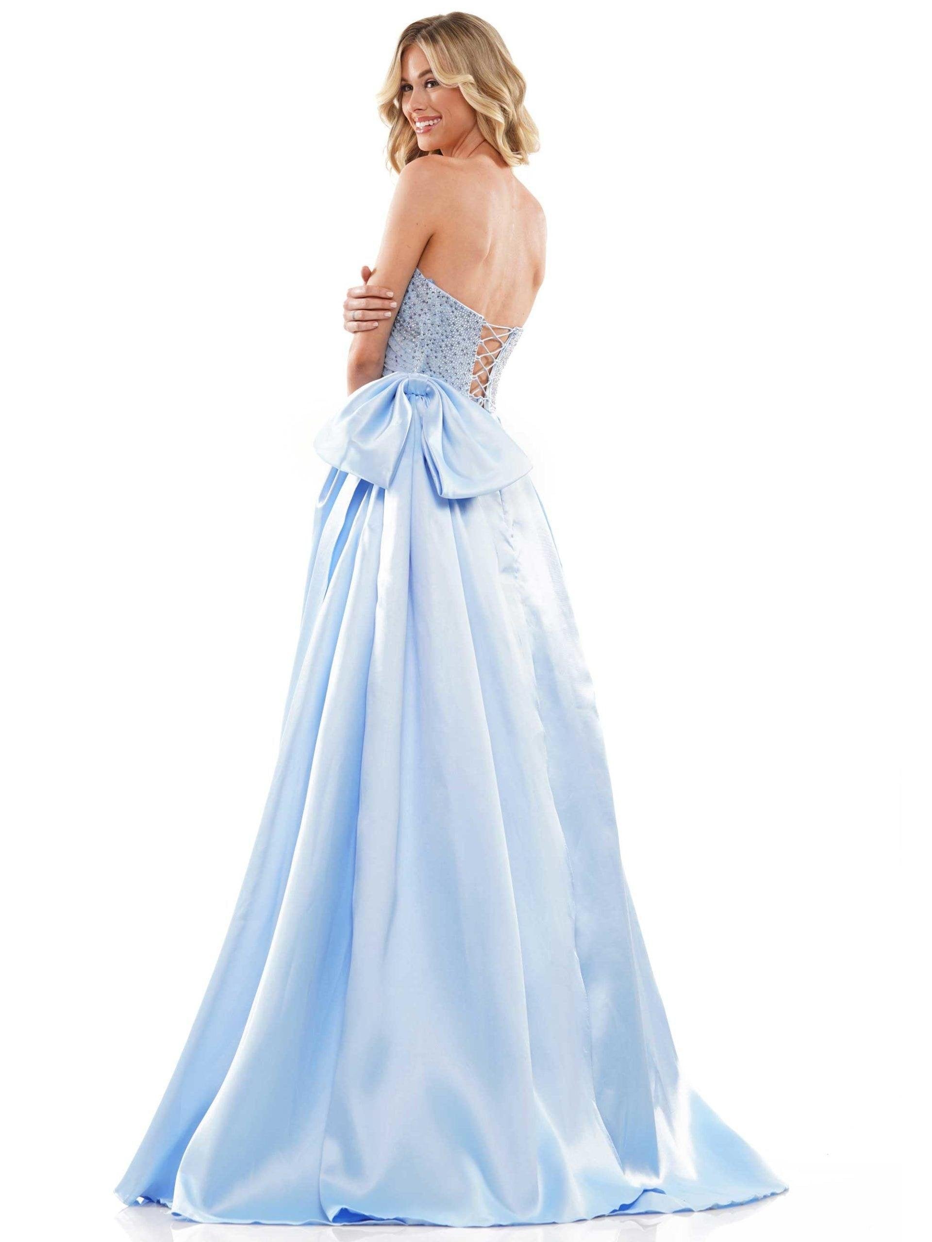 Colors Prom Long Strapless Evening Dress 2971 - The Dress Outlet