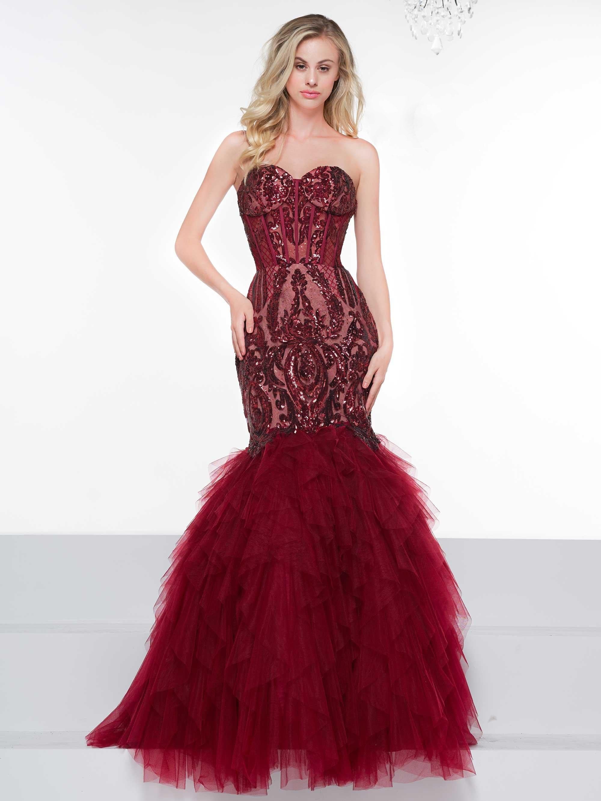 Colors Prom Long Strapless Mermaid Prom Gown 2067 - The Dress Outlet