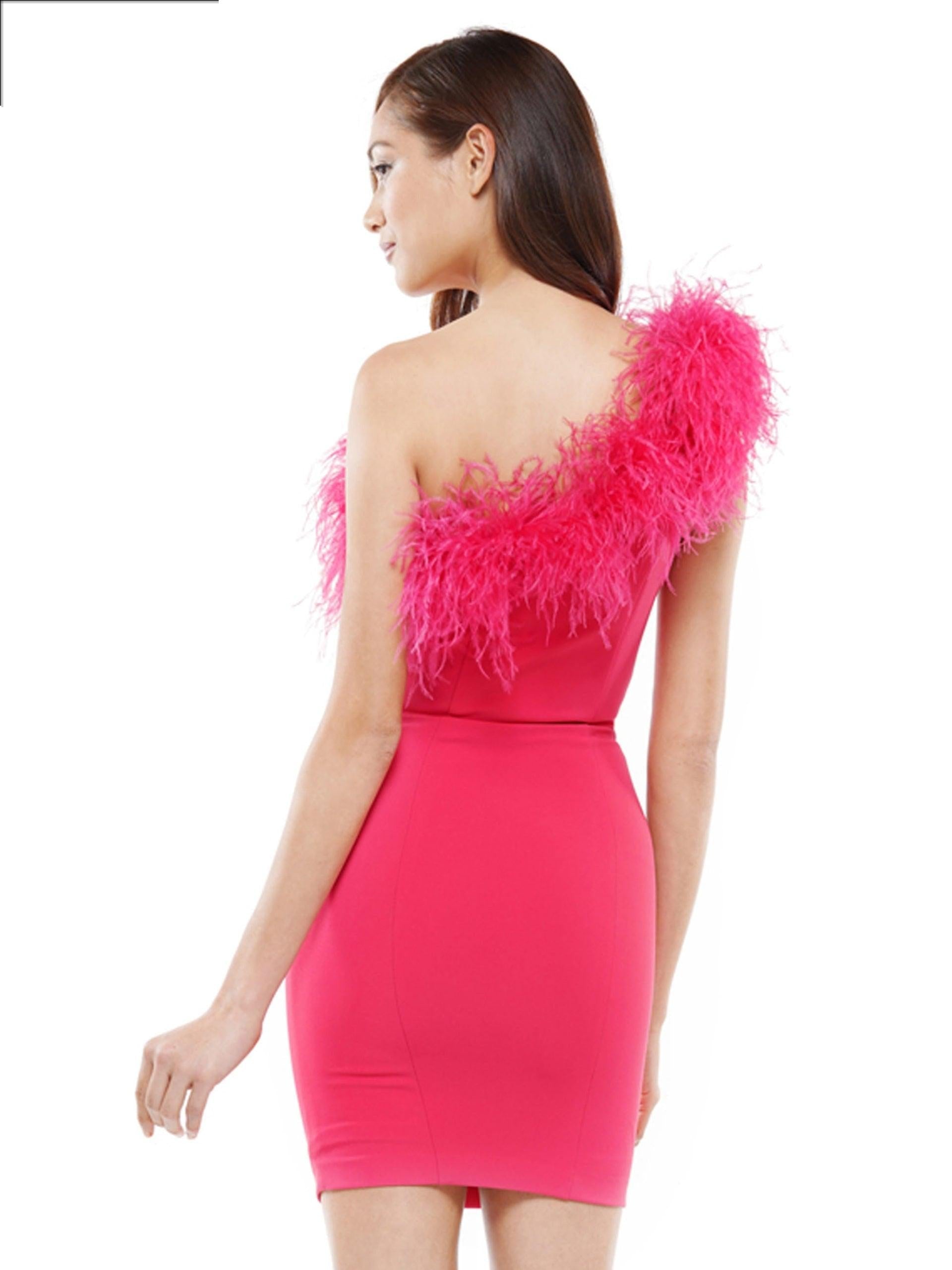 Colors Prom Short One Shoulder Cocktail Dress 2404 - The Dress Outlet