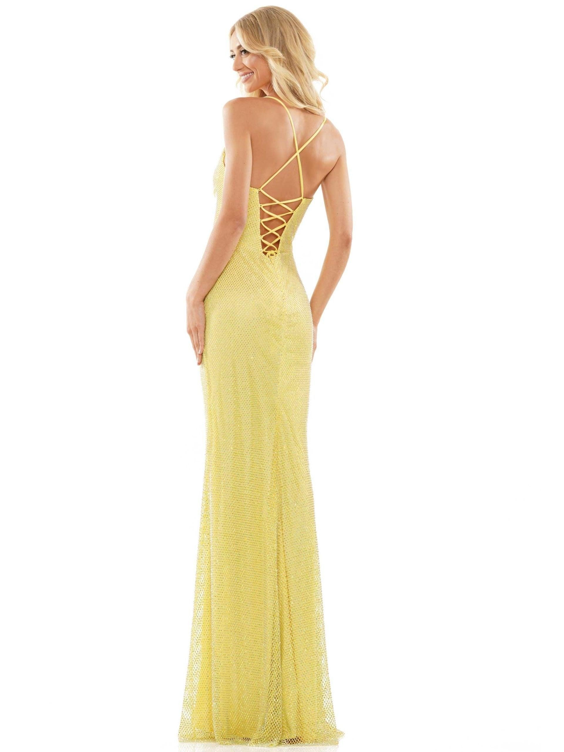 Colors Spaghetti Strap Long Prom Dress 2859 - The Dress Outlet