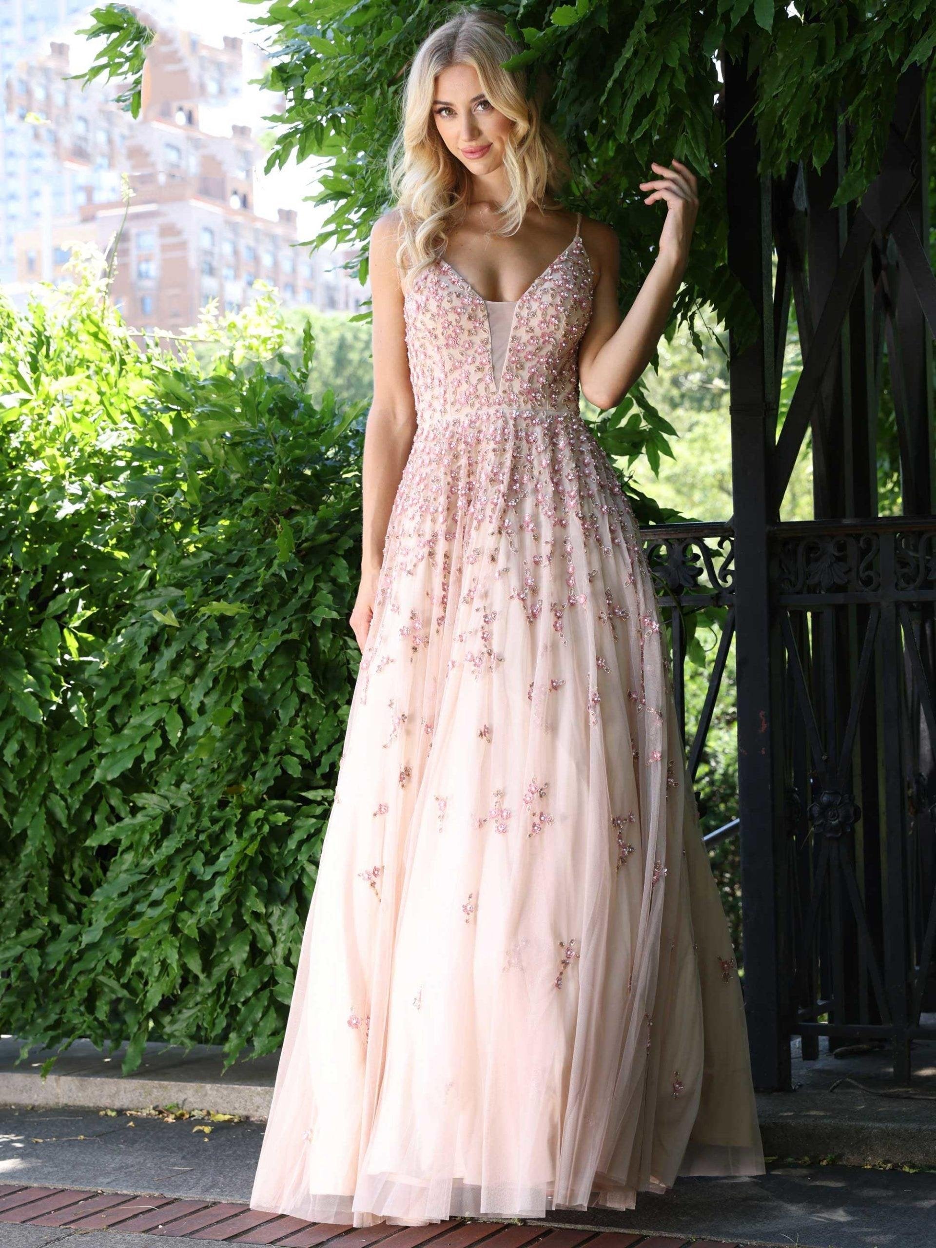 Colors Spaghetti Strap Long Prom Dress K140 - The Dress Outlet