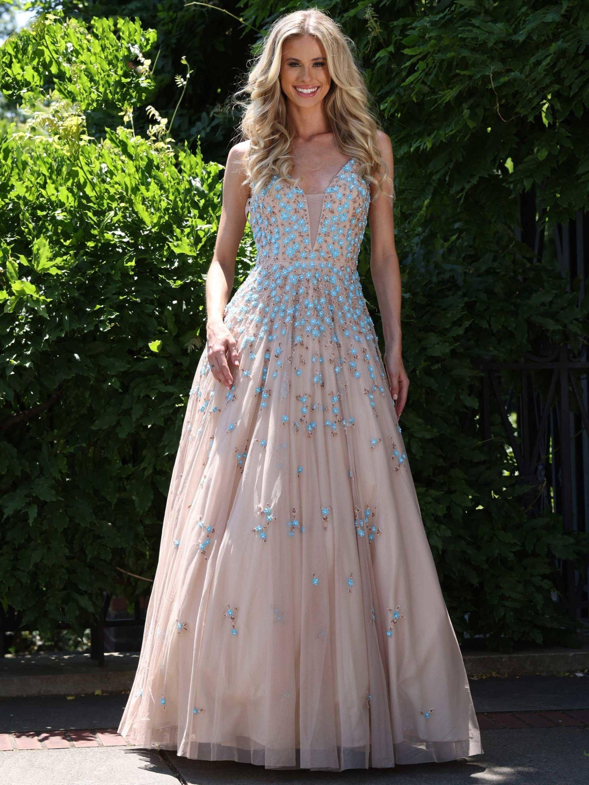 Colors Spaghetti Strap Long Prom Dress K140 - The Dress Outlet