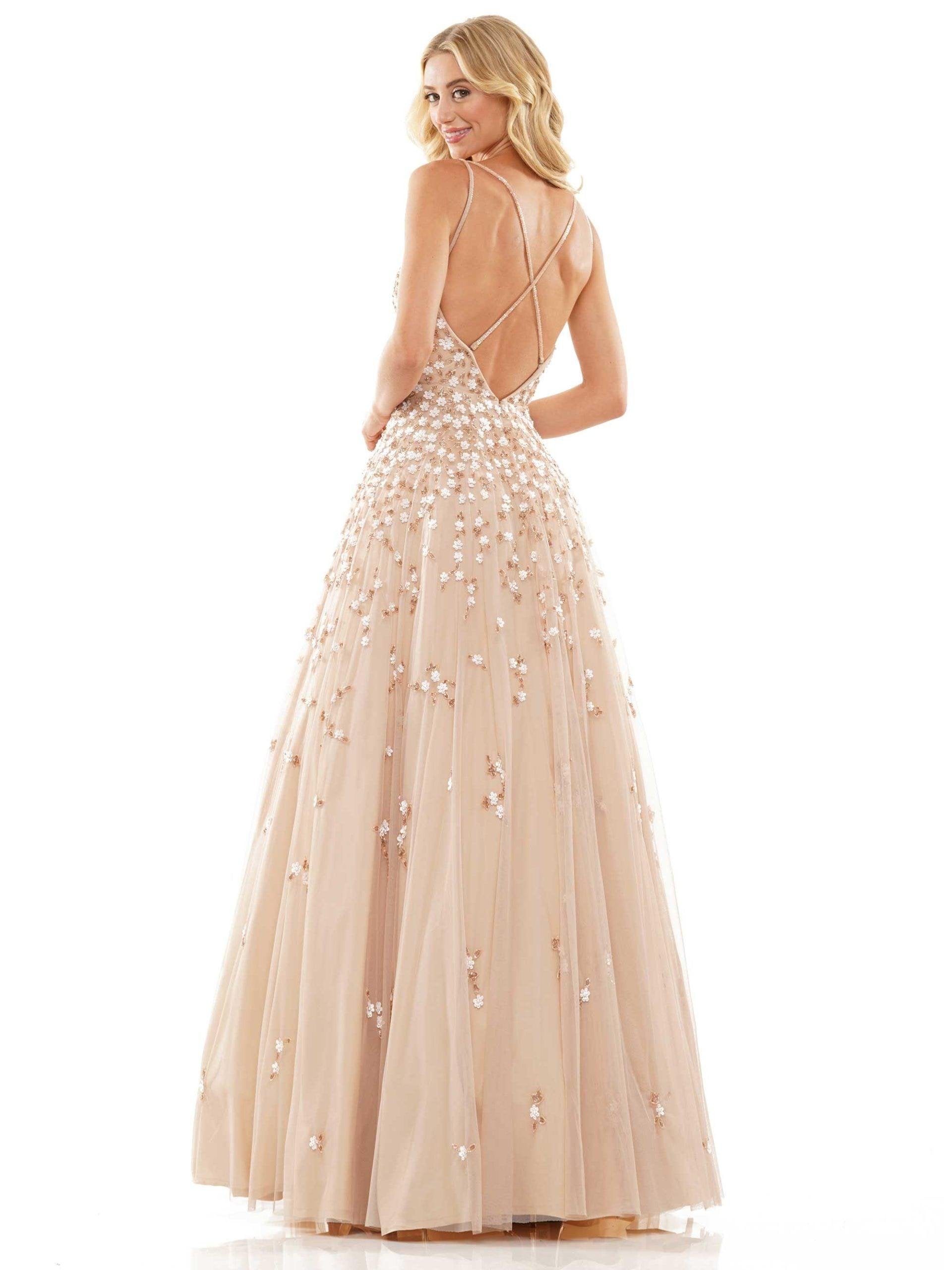 Colors Spaghetti Strap Long Prom Dress K140 - The Dress Outlet