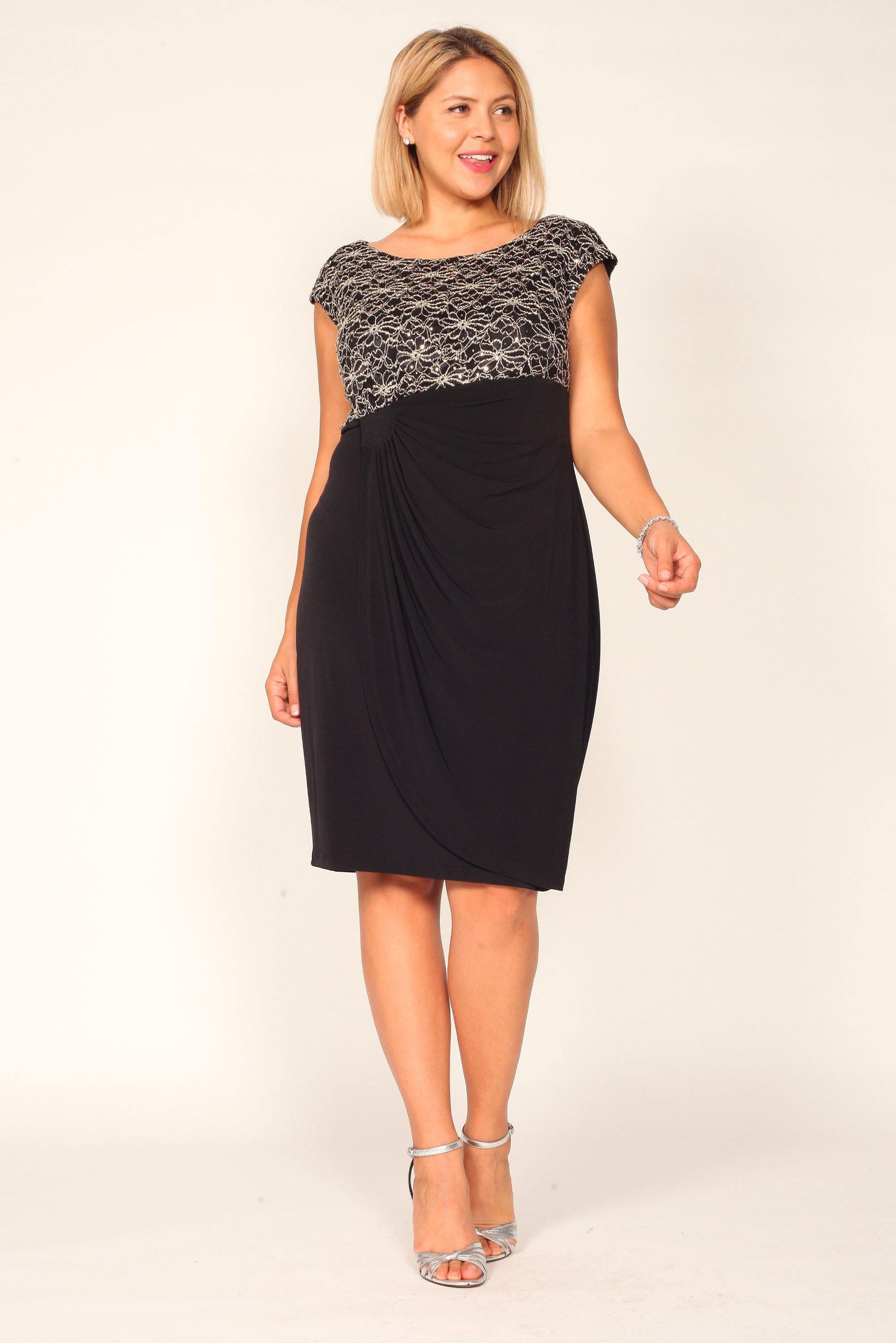 Connected Apparel Short Dress Cocktail - The Dress Outlet