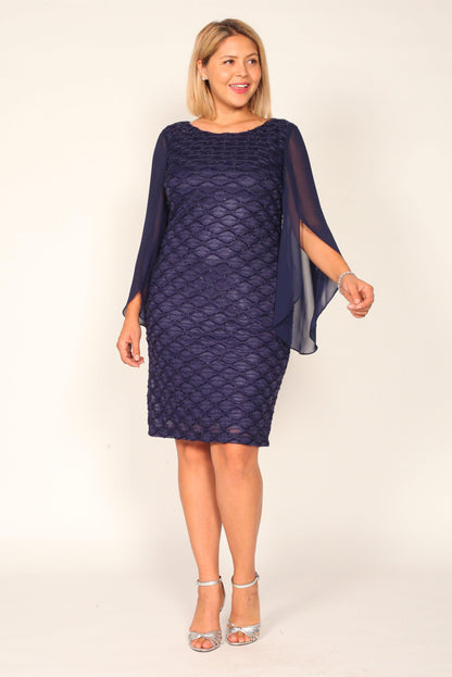 Connected Apparel Short Fitted Dress Sale - The Dress Outlet