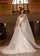 Wedding Dresses Glitter Long Mermaid Detachable Cape Wedding Dress Ivory