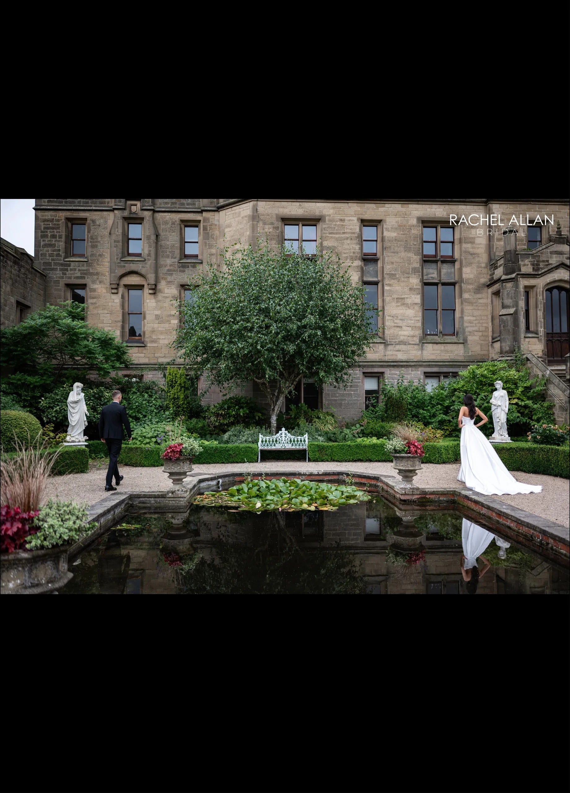 Ivory Strapless Floor-Length Mikado Bridal Mermaid Gown with Removable Overskirt Rachel Allan RB4240