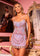 Cocktail Dresses Beaded Short Fitted Pattern Cocktail Dress Lilac