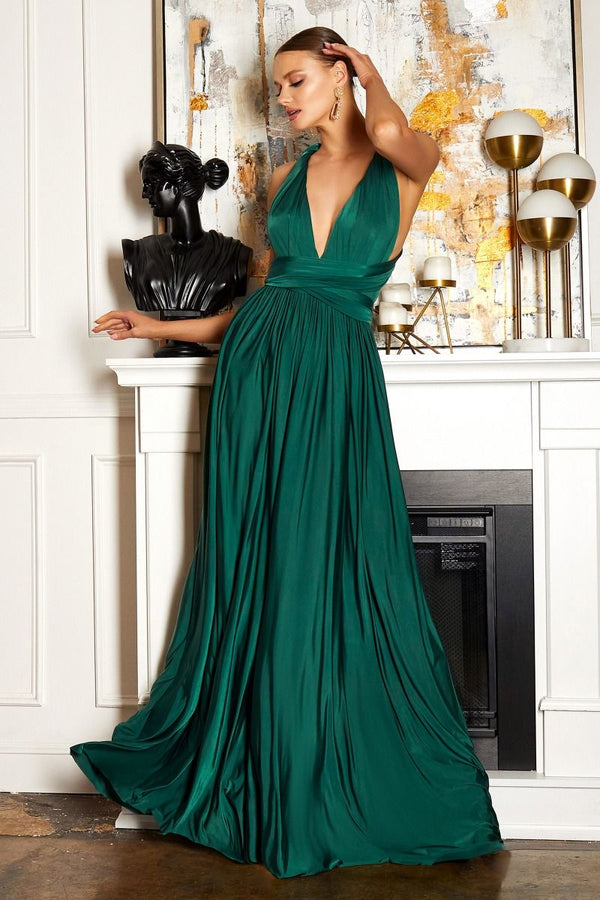 Prom Dresses A Line Long Formal Evening Prom Dress Emerald