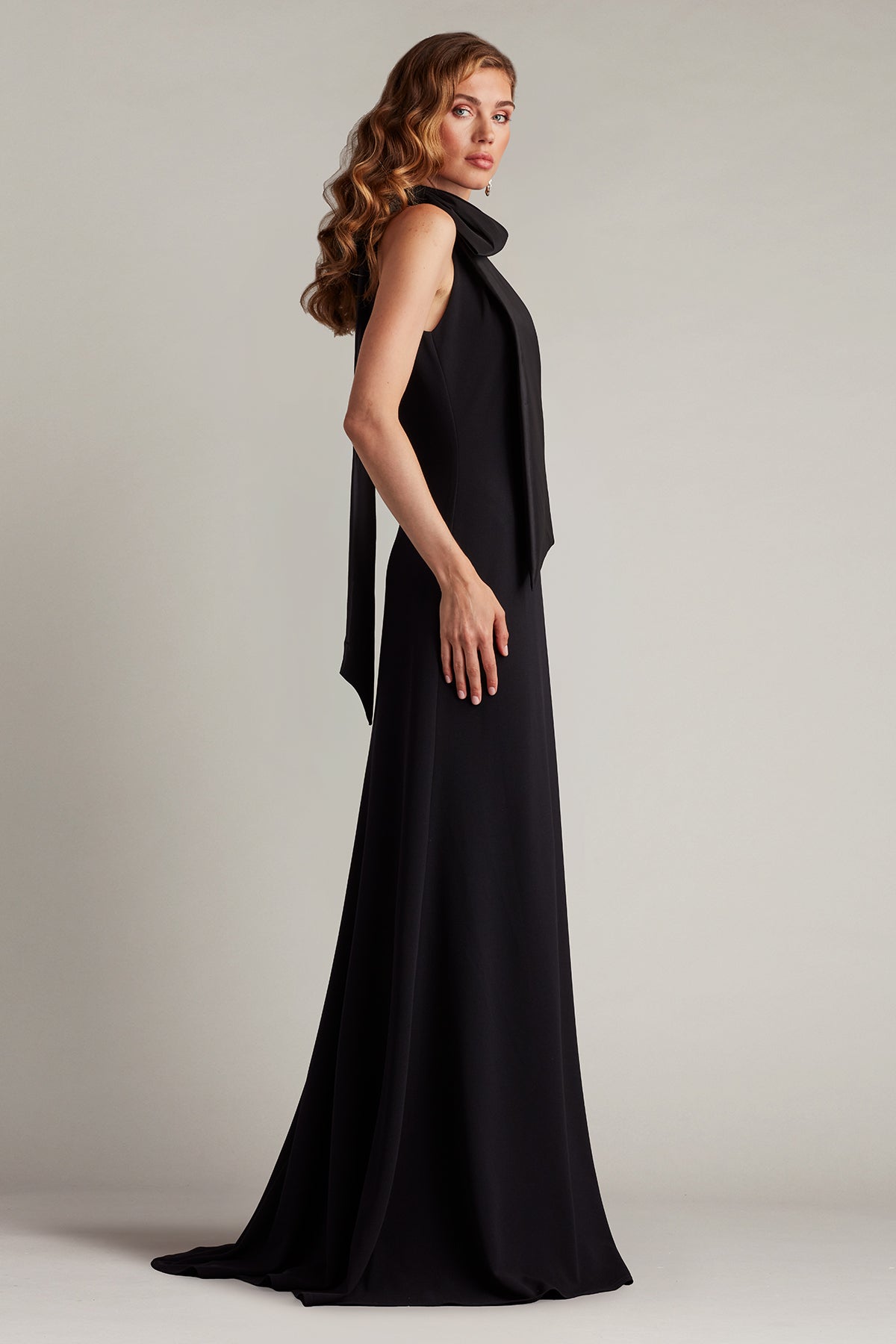 Tadashi Shoji Women's Bow Neck Gown - Black - Gowns