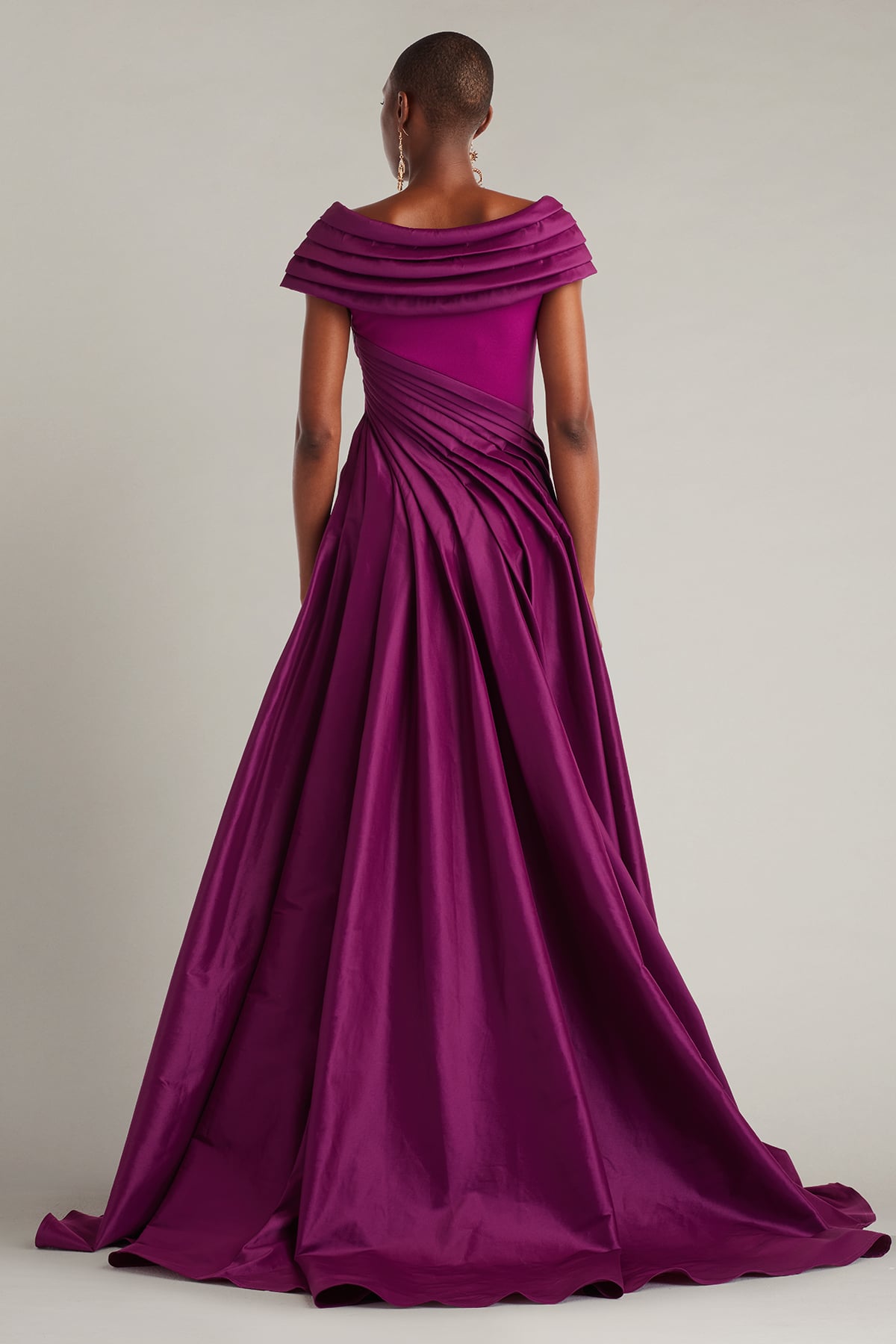 Formal Dresses Long Prom A Line Formal Dress Tadashi Shoji CY25317L Magenta