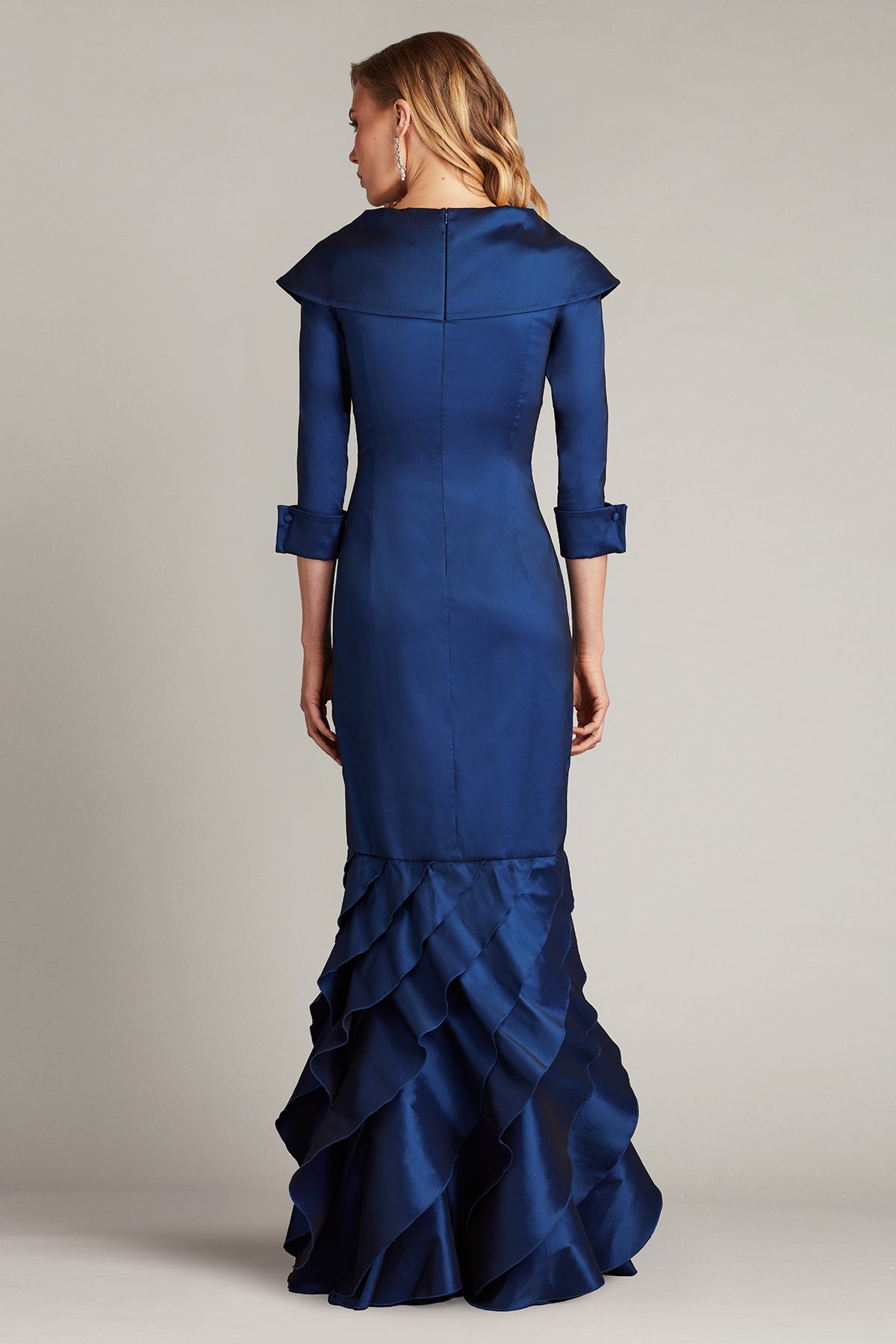 Tadashi Shoji CY25479L Formal Long Ruffle Evening Dress