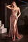 Prom Dresses Long Formal Sequin Fitted Corset Prom Dress Gold
