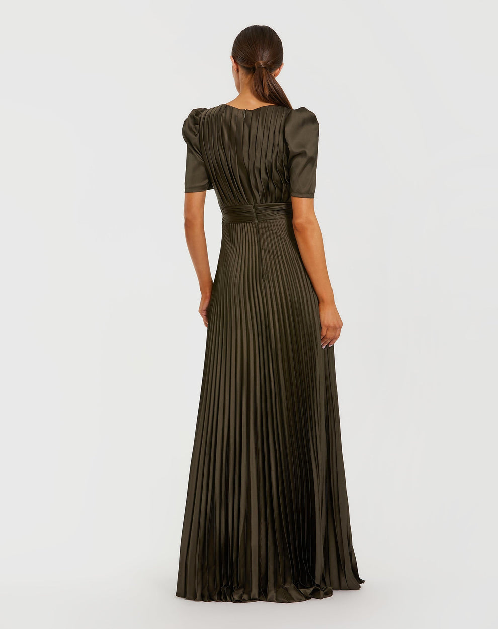 Mother of the Bride Dresses Fitted Long Formal Mother of the Bride Dress Olive