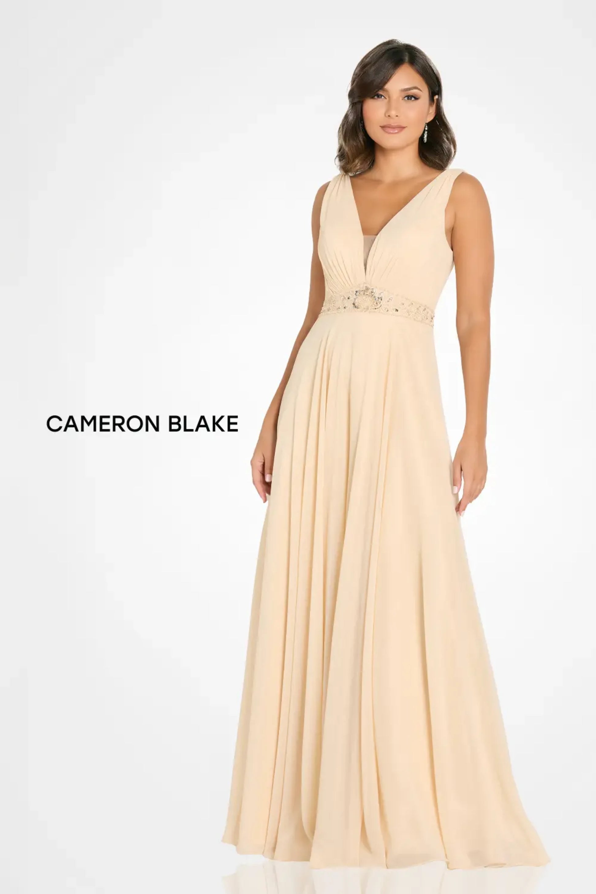 Cameron Blake CB756 Long Formal Mother of the Bride A Line Dress