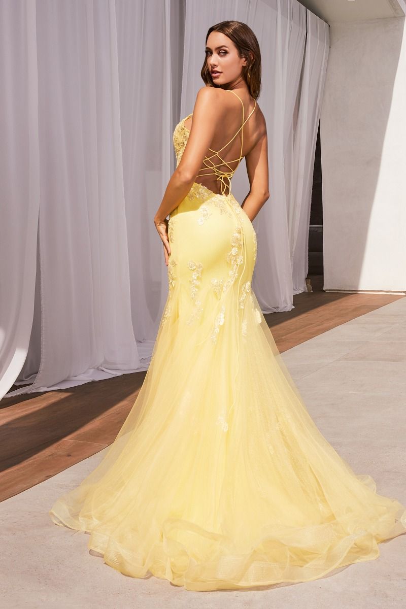 LaDivine D145 Mermaid Long Prom Dress