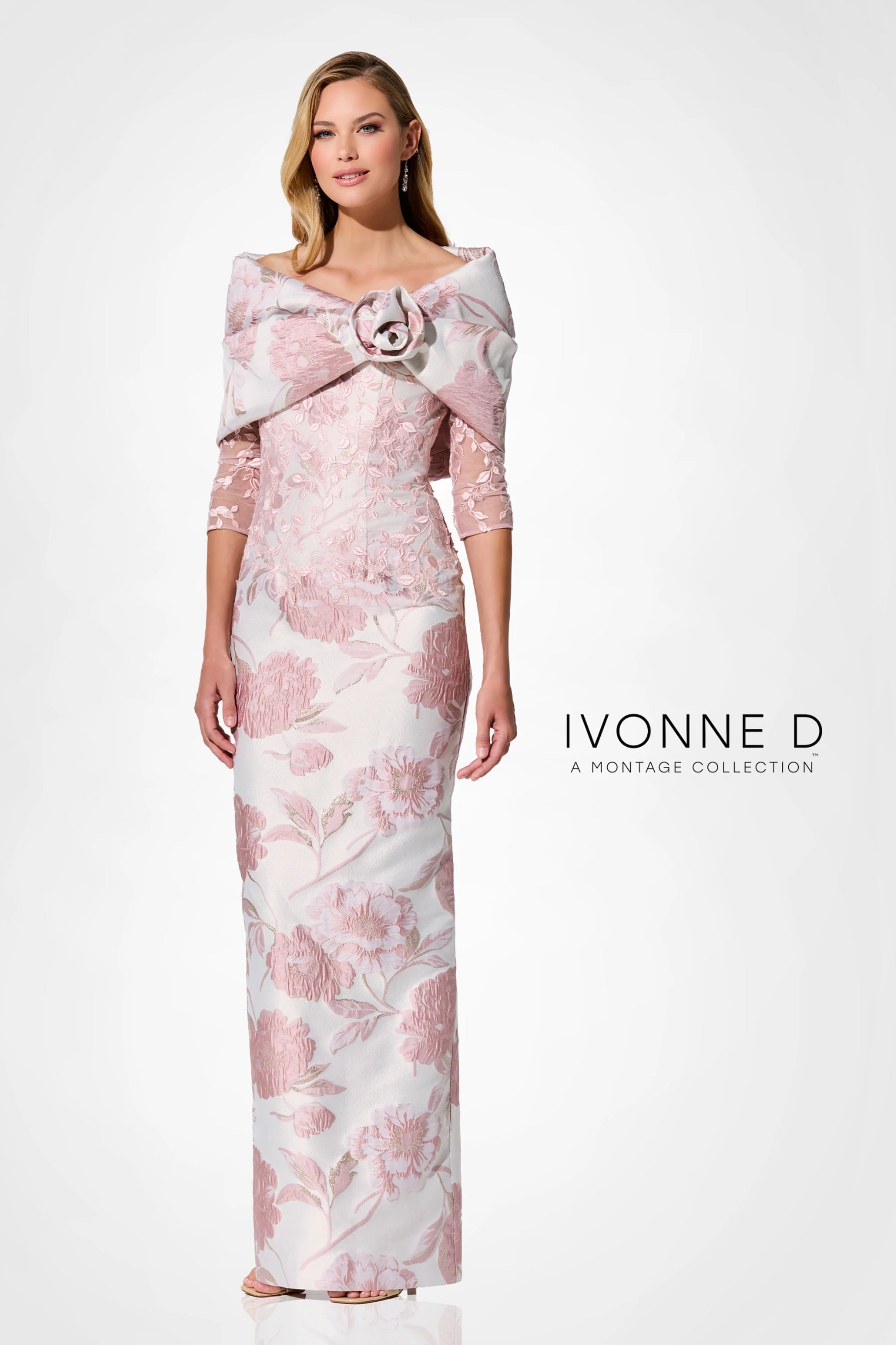 Ivonne D ID324 Long Mother of the Bride Formal Evening Gown