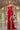 Prom Dresses Ruched Long Floral Slit Formal Prom Dress Red