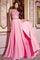 Prom Dresses A Line Formal Beaded Corset Prom Dress Pink
