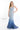 Formal Dresses Long Evening Gown Detachable Sleeve Formal Dress  Blue/Navy Blue
