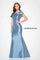 Formal Dresses Long Formal Beaded Evening Dress Wedgewood