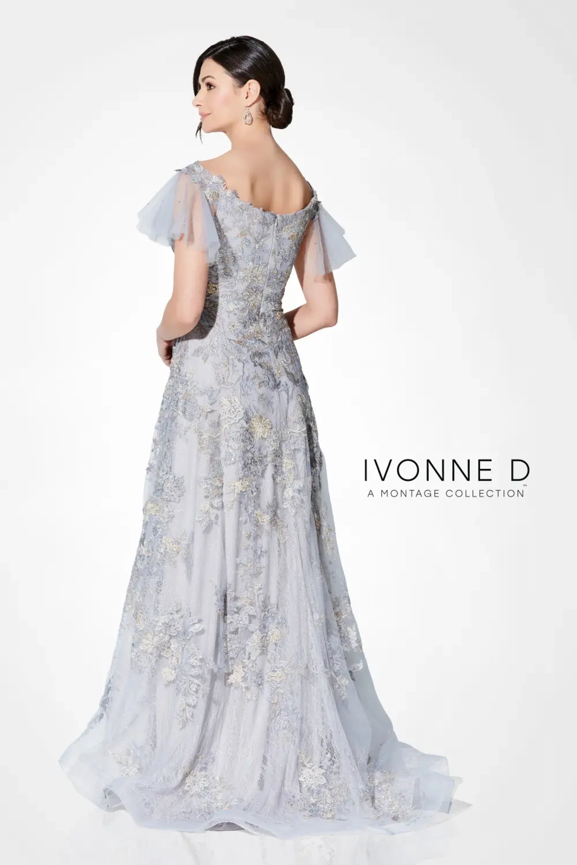 Ivonne D 122D63 A Line Long Mother of the Bride Formal Dress