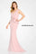 Formal Dresses Long Beaded Formal Peplum Evening Gown Rose