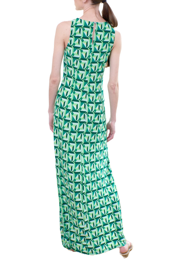 Donna Morgan DT040M Fitted Slit Long Formal Maxi Dress