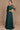 Elegant dark green long sleeve mother of the bride dress adorned with intricate hand-beaded details, showcasing a sophisticated silhouette perfect for a formal wedding.