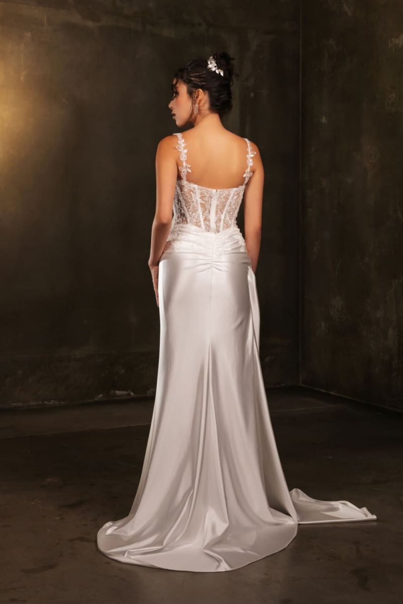 Square Floor-Length Satin Prom Sheath/Column May Queen 2145