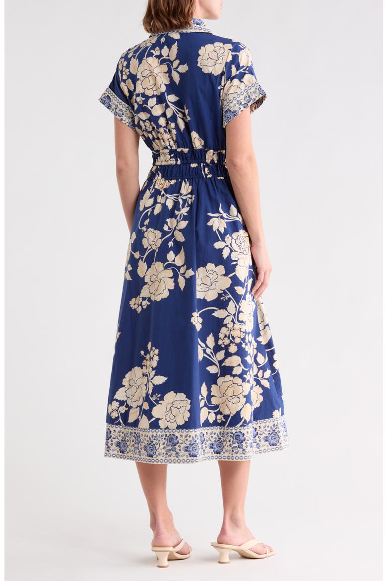 Floral Shirt Maxi Dress Badgley Mischka BW50401