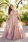 Plus Size Dresses Long Plus Size Formal A Line Evening Dress Dusty Rose